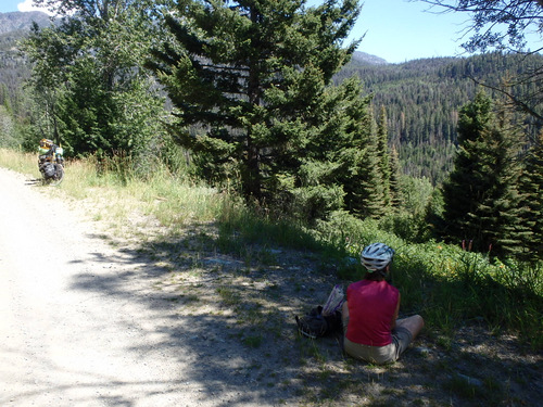 GDMBR: We stayed in place, had a small snack, and we enjoyed the view.